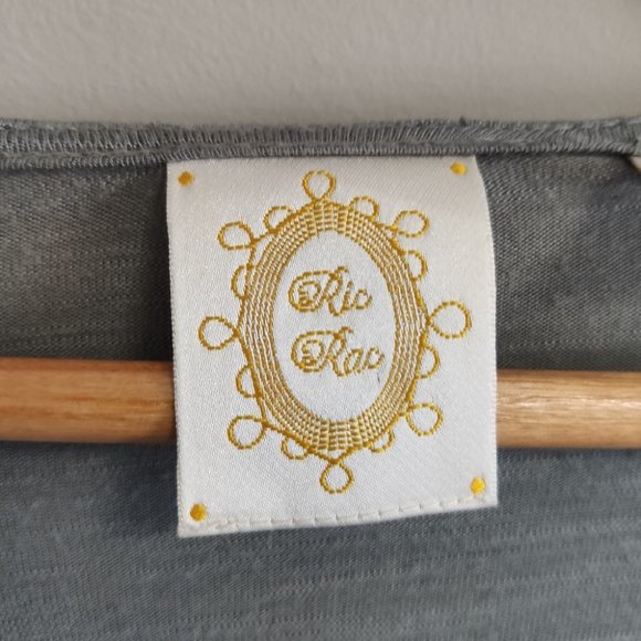 Anthropologie Ric Rac Green Long Sleeve Faux Wrap Top Size Medium - Picture 9 of 11